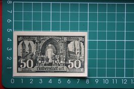 currency voucher germany halberstadt 50 pfennig 1921