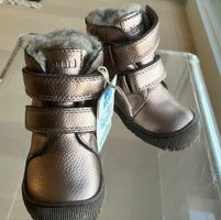 Bisgaard, warme Winterstiefeli, Leder und Wolle, Bronze