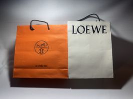 Hermès and Loewe Paper Bags