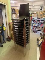 12Stk neue Formschalenstuhl 720, Stapelstühle, schwarz