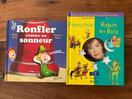 Lot de 2 Livres pour enfants: Pinocchio et Ronfler comme ...