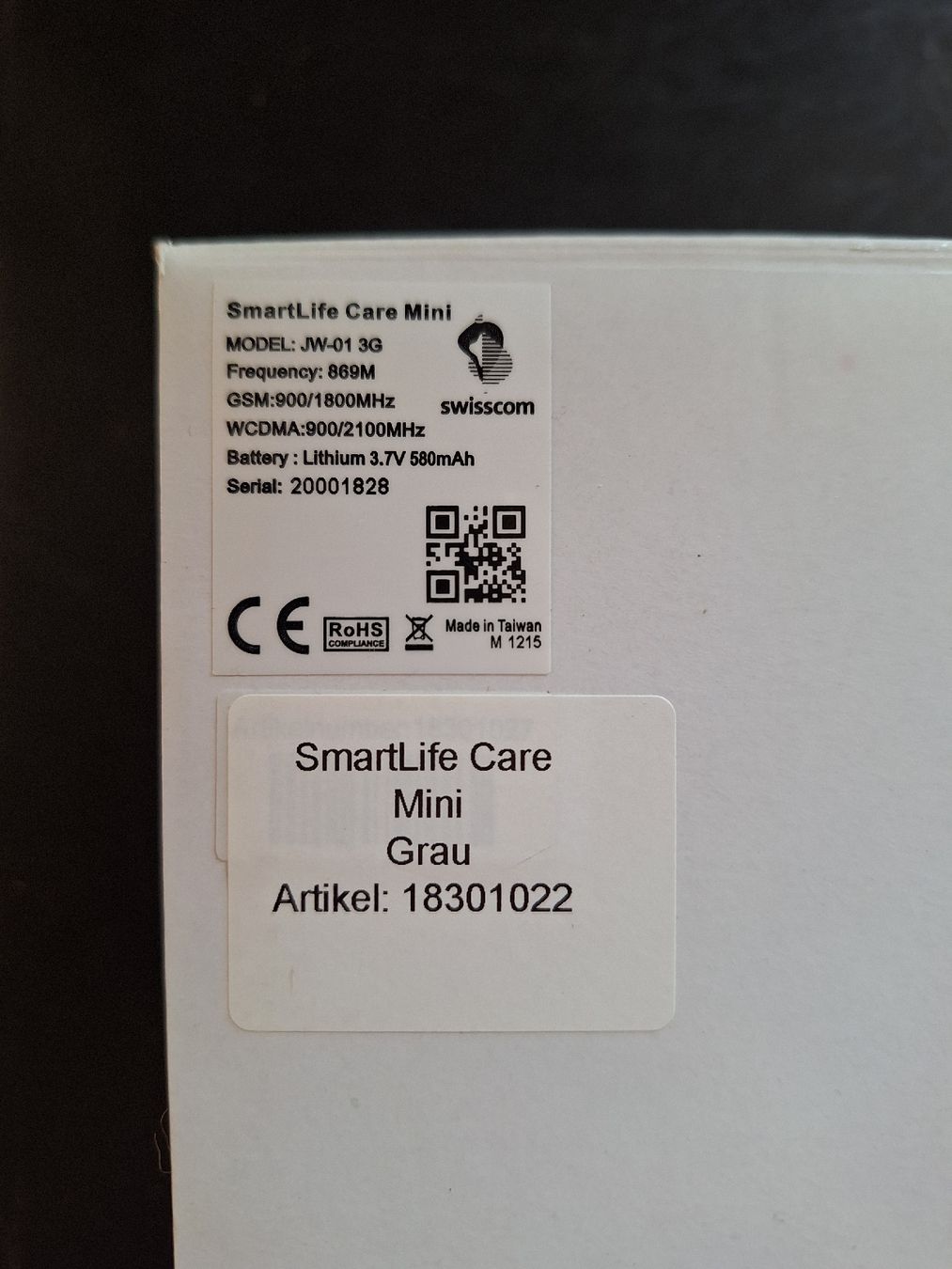 SmartLife Care Sistemi d'allarme: Smartlife care mini – Nuovo e nell'imballaggio originale da Genolier venduto da Antoine30 7