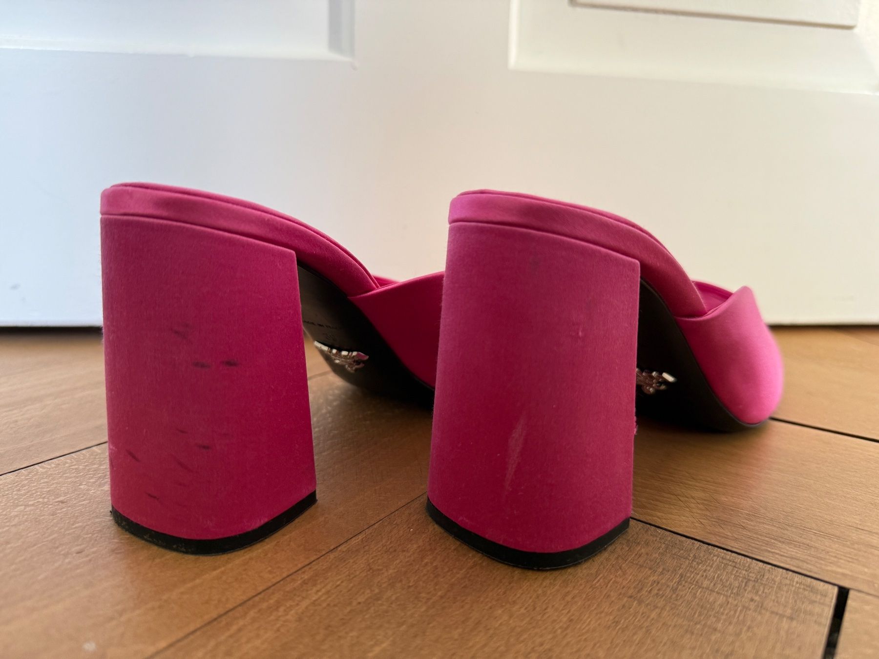 Prada Scarpe da donna: Prada Pantoletten Grösse 38 Pink Seide – Usato da Zürich venduto da lb6_x22g 3