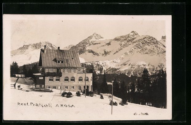 Ansichtskarten: Arosa, Winterlandschaft mit dem Restaura – Gebraucht aus Berlin von bartko-reher