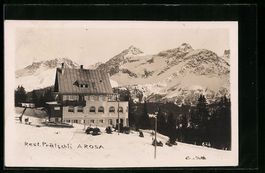 Arosa, Winterlandschaft mit dem Restaura