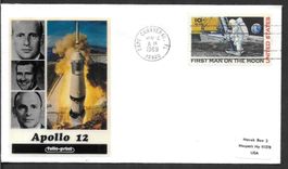 USA Sonderbrief Apollo 12 Startbeleg Cape Canaveral 14.11.69