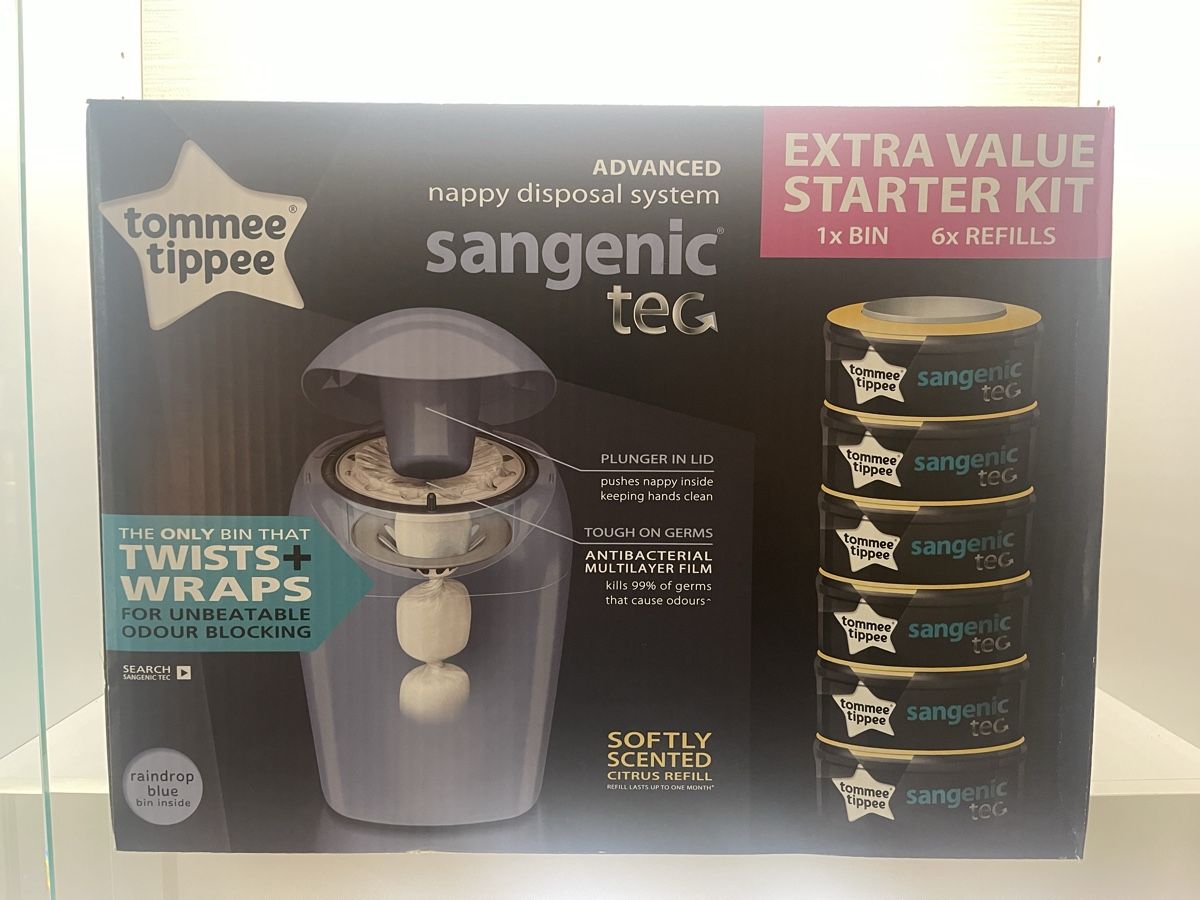 Tommee Tippee Cestini per rifiuti: Tommee Tippee Sangenic TEC Windeleimer Starter Kit NEU OVP – Nuovo e nell'imballaggio originale da Siebnen venduto da speedy63 3