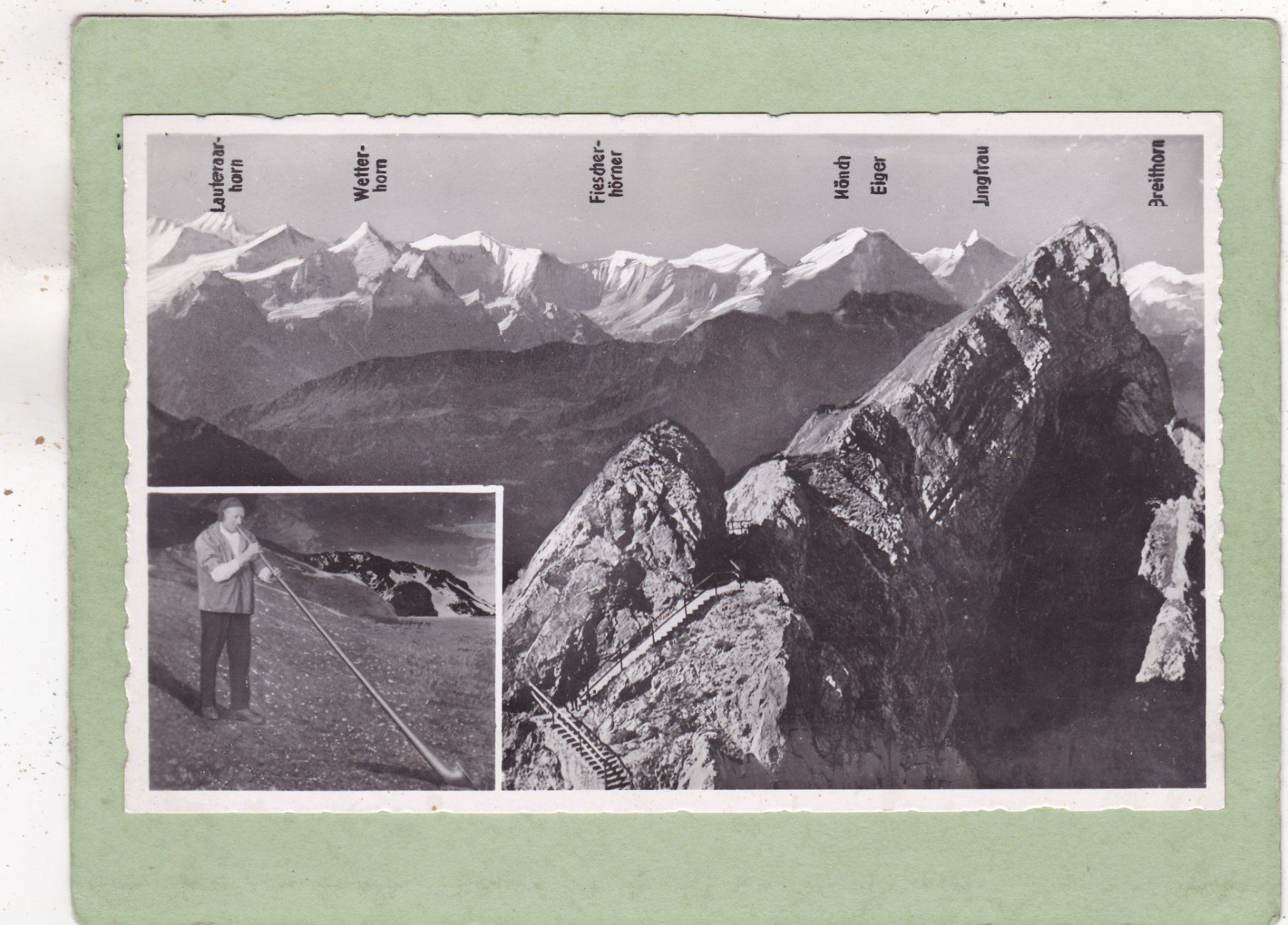 Cartoline postali: Pilatus Kulm Alphornbläser – Usato da Herisau venduto da Lisegrat2008