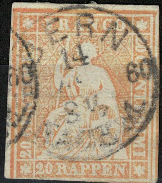 Alle Briefmarken: Strubel 25 gestempelt – Gebraucht aus Bern von bae_958f