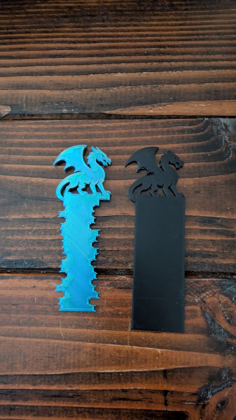 Altre raccolte & rarità: Black Dragon Bookmark 3D Printed Fantasy Book Marker – Nuovo (secondo la descrizione) da Losone venduto da AlpineLayer 3