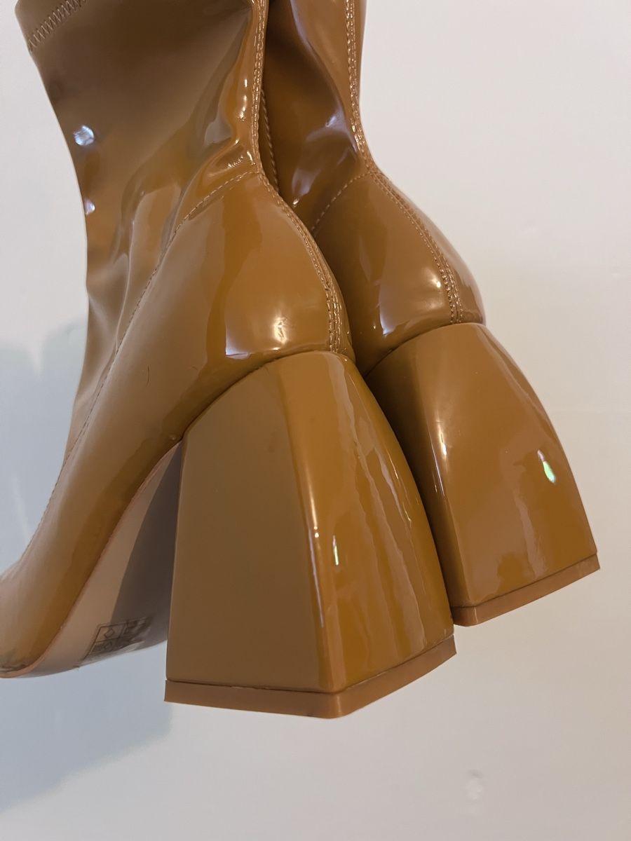 Damenschuhe: NEU: Stiefelette lack camel, Gr . 36 – Neu und originalverpackt aus Balgach von Ni.Steiger 5