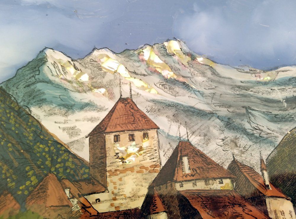 Piatti: Château de Chillon - Grande Assiette – Usato da Morgins venduto da Laurentcorinne 2