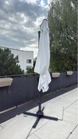 White garden umbrella like new condition