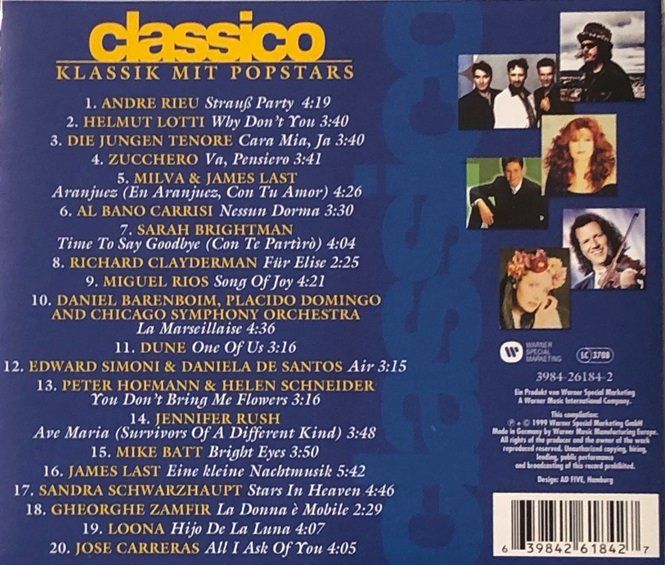 CD: Classico - Klassik mit Popstars – Usato da Grüningen venduto da azulverde 1