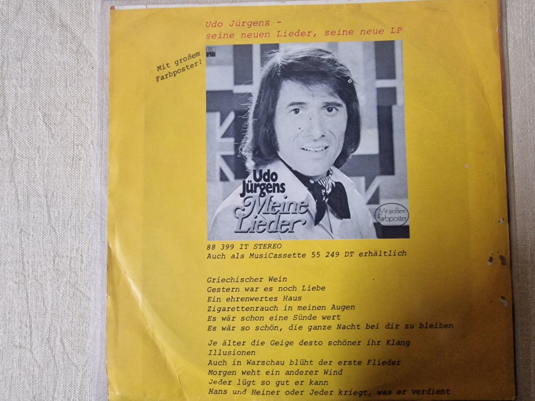 Schallplatten: Udo Jürgens Single – Griechischer Wein – Gebraucht aus Root von  1