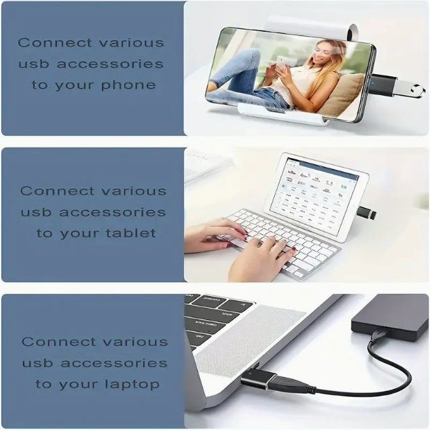 Laufwerke & Adapter: 2x USB-A-Buchse Auf USB-C-Stecker-Adapter, Typ-A-auf-USB-C – Neu und originalverpackt aus Adlikon b.Regensdf von ChriZ86 5