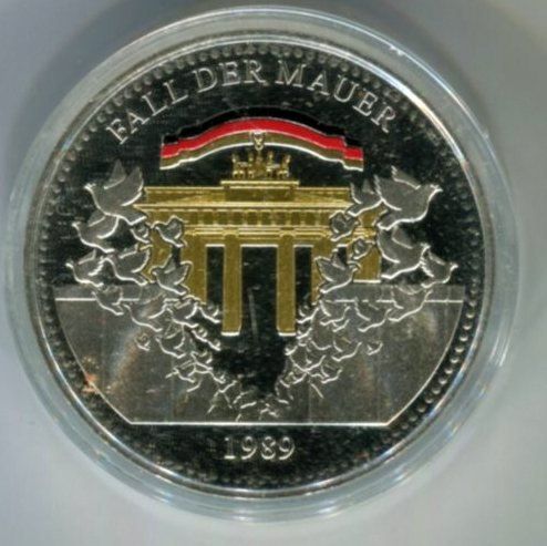 Medaglie: Silbermedaille - Fall der Mauer 1989. – Nuovo e nell'imballaggio originale da Basel venduto da Butsch5