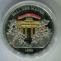 Silbermedaille - Fall der Mauer 1989.