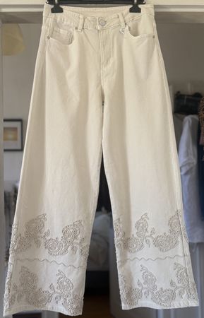 PANTALONS EN COTON COUPE' EN JEANS! M