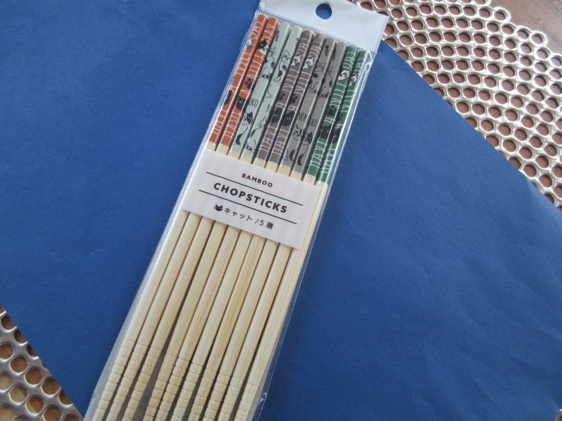 Set di posate: Anti-slip Bamboo CHOPSTICKS/Stäbchen/cat!! – Nuovo (secondo la descrizione) da Goldach venduto da mamakotzi 5