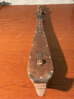 Antique Handmade Stringed Instrument - Folk Art Decor