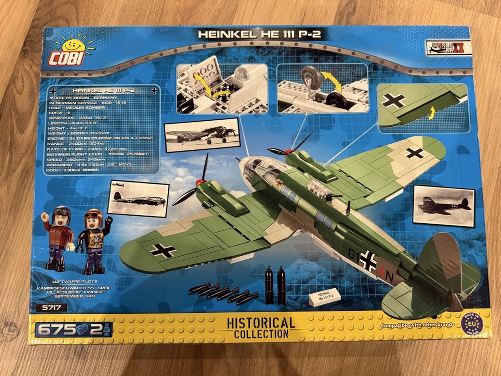 Cobi Jeux de construction: Cobi 5717 - Heinkel HE 111 P-2, Neu im Karton, OVP! (51) – Neuf avec emballage d'origine à Nidfurn par suter.glarus 1