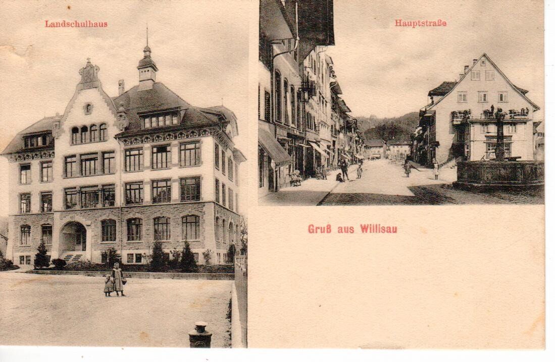 Ansichtskarten: Willisau 1925  (kleiner Riss links) – Gebraucht aus Wolhusen von Curver9