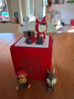 Rote Toniebox mit 4 Tonies