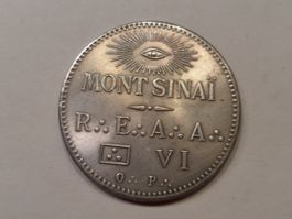Medaille maçonnerie, mont Sinai, 20g