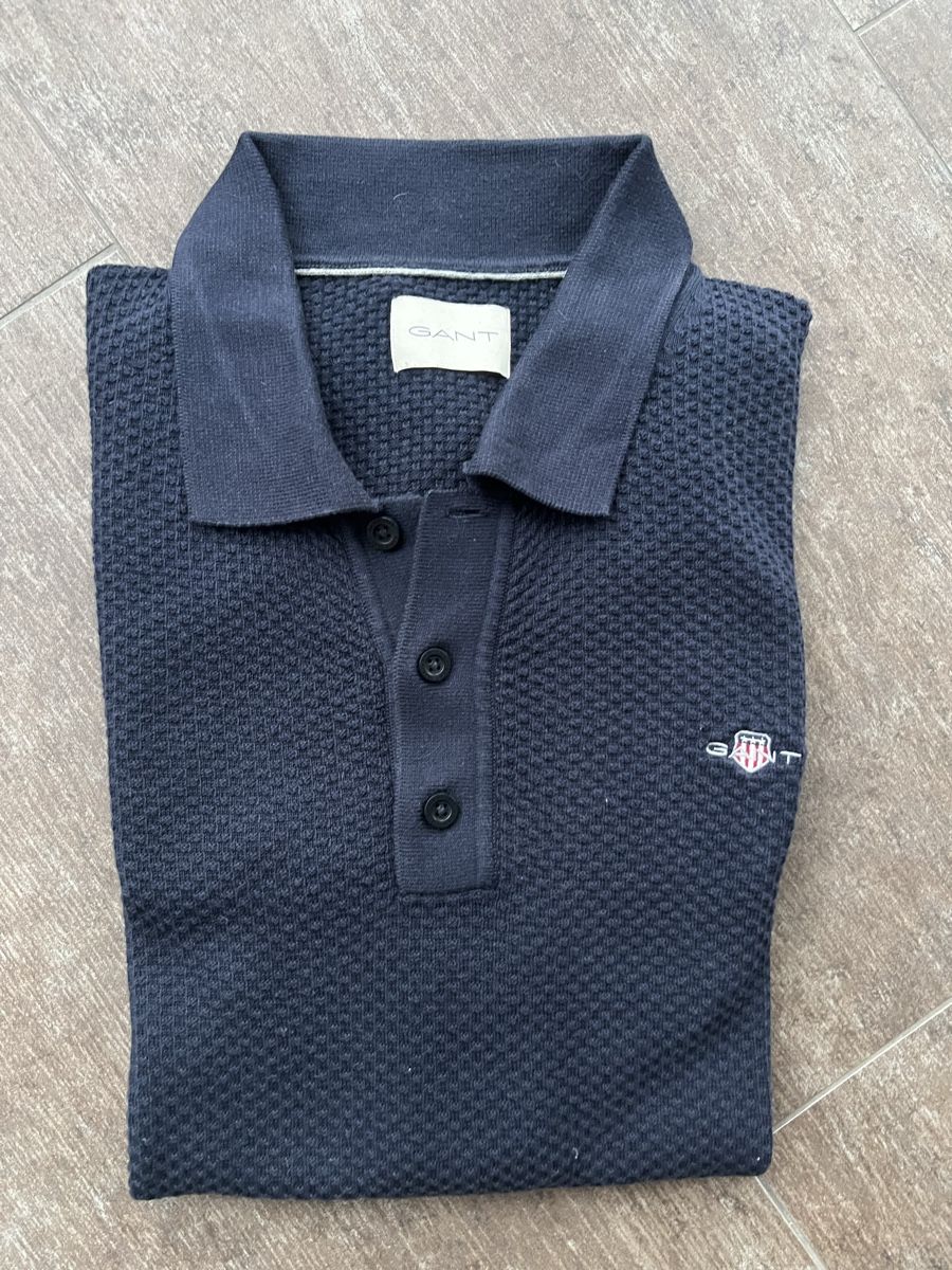 Gant Magliette Polo: Strickpoloshirt Gant Gr. M/L Kurzarmpullover – Usato da Gutenswil venduto da Freetibet1
