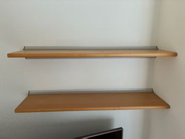 Wandregal Set Holz /Aluminium  gebraucht