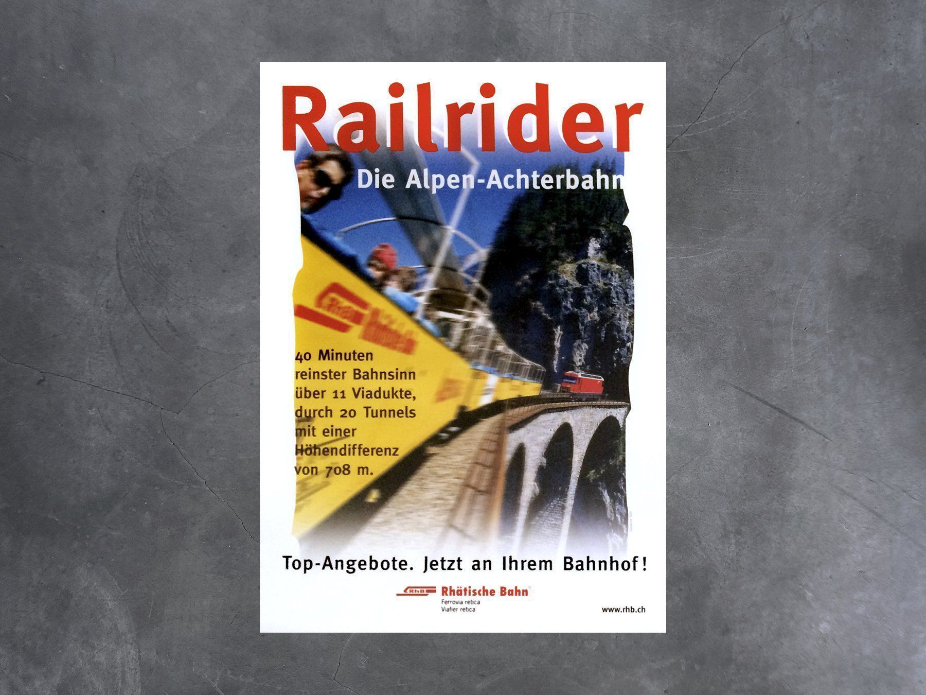 Poster & Bilder: Plakat Rhätische Bahn – Neu (gemäss Beschreibung) aus Chur von design-of-time
