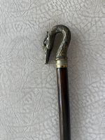 Gehstock mit Schwanenkopfgriff (5)