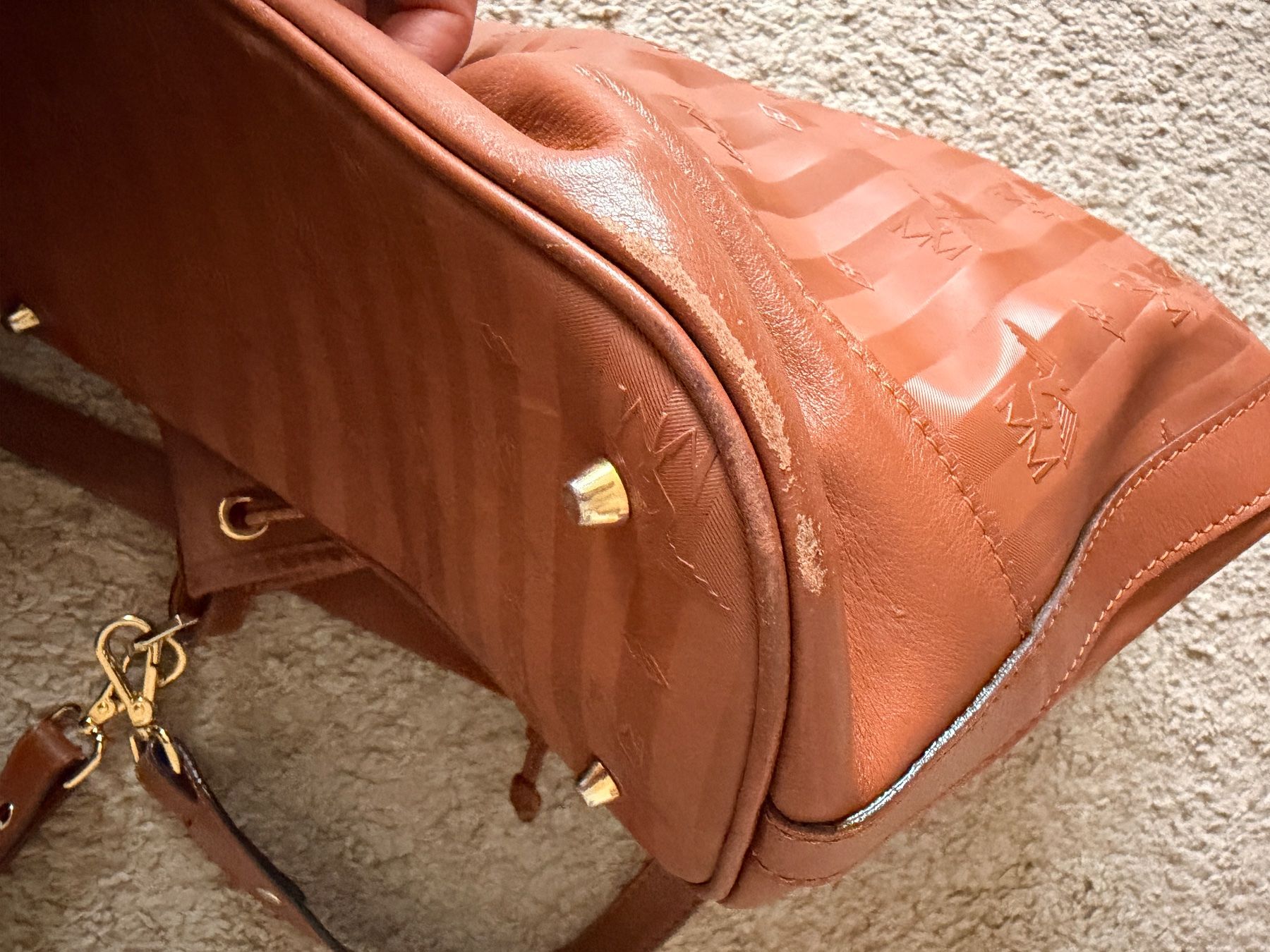Borse da donna: Maison Mollerus Beuteltasche Leder cognac Farbe – Usato da Bern venduto da IlaCo 9