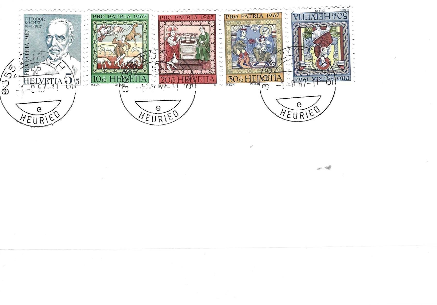 Tutti i francobolli: FDC Pro Patria Satz 1967 – Usato da Koblenz venduto da Markenhimmel