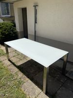 Esstisch Moderner Milchglas Tisch - Top Zustand!