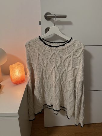 Maglione bianco caldo invernale Stradivarius taglia M