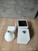 Weißes Keramik-Dekor-Set