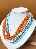 Bunte Modeschmuck Kette NEU