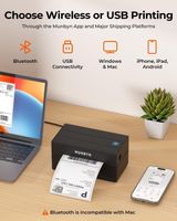 Bluetooth Thermodrucker 4x6 Zoll