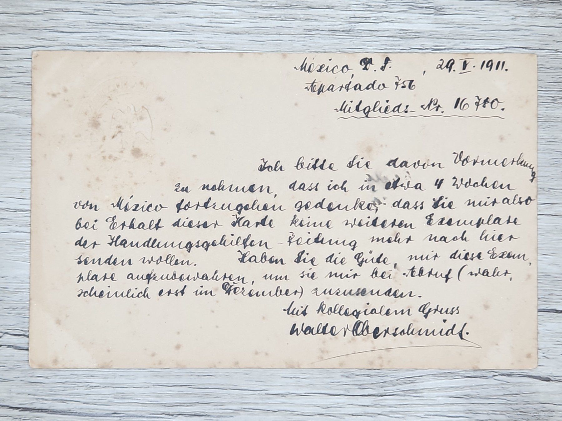 Tutti i francobolli: CL16 Carte Postale + Timbre Mexique 1911 – Usato da Cousset venduto da Patrick_Collections 1
