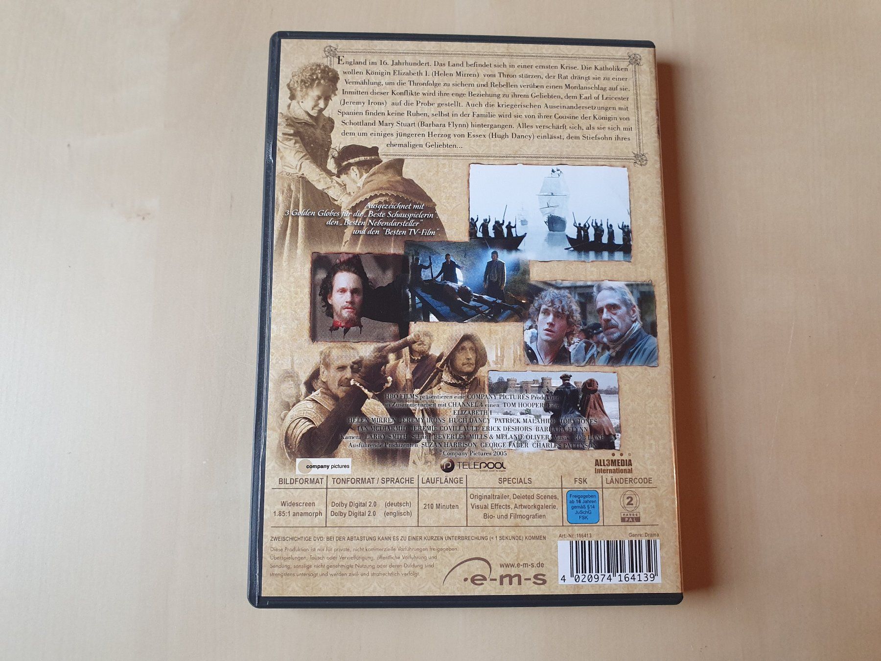 Tutti i DVDs: Elizabeth I – Usato da Stansstad venduto da collectorsshop 1