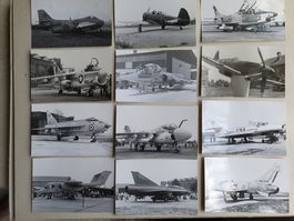 12 x Fotos von Flugzeugen (v.a. Militär) (Aviatik Lot 1)