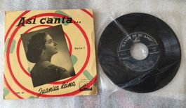 Juanita Reina Asi Canta / Copla Vinyl 7" Espagne Spain 45 Tr