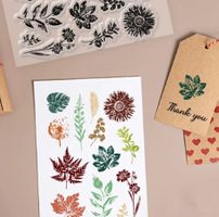 Neues Set  Motivstempel Blätter / Blumen