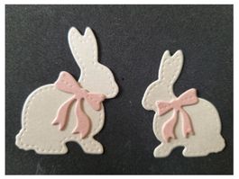 Stanzschablone Nr. R70, Ostern, Hasen (Sizzix geeignet)