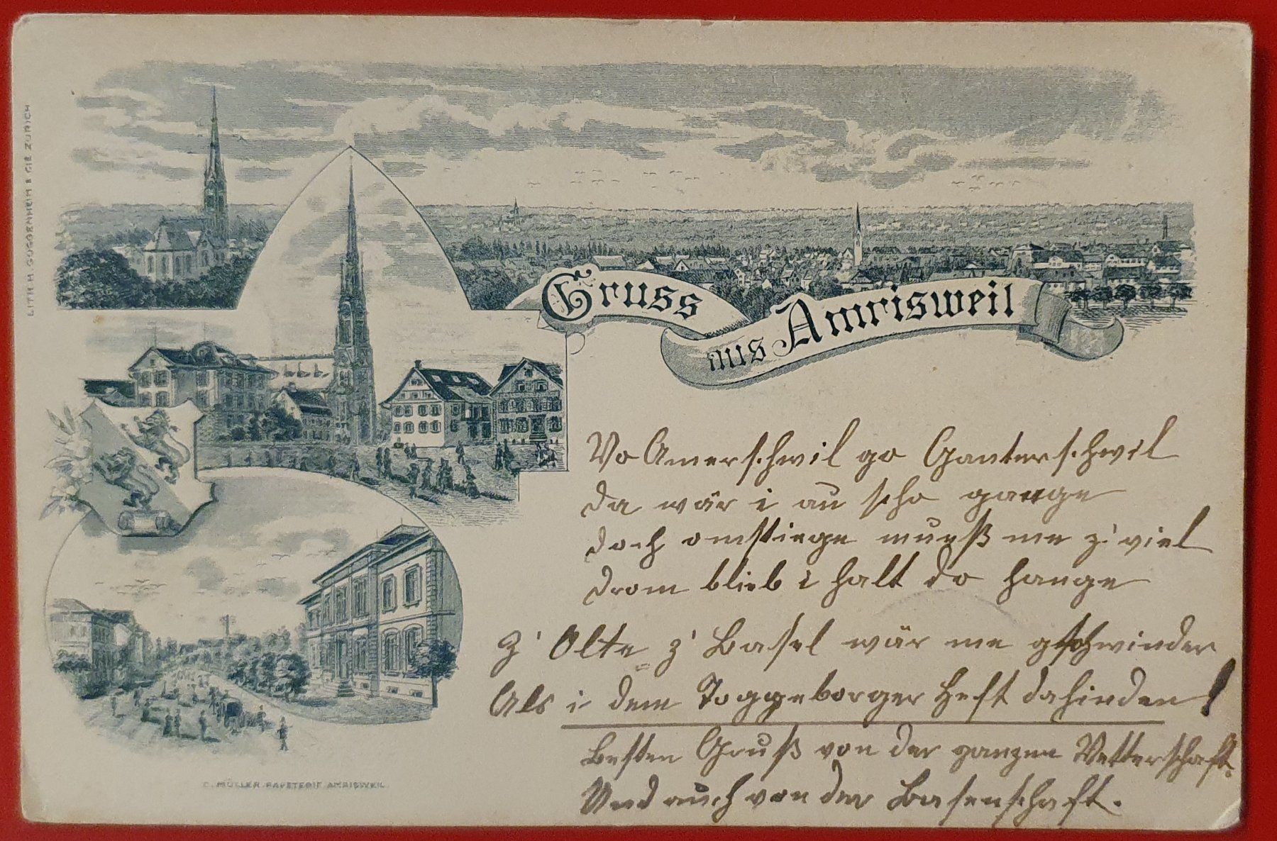 Ansichtskarten: Gruss aus Amriswil 1898 – Gebraucht aus Kreuzlingen von Rschweiz1