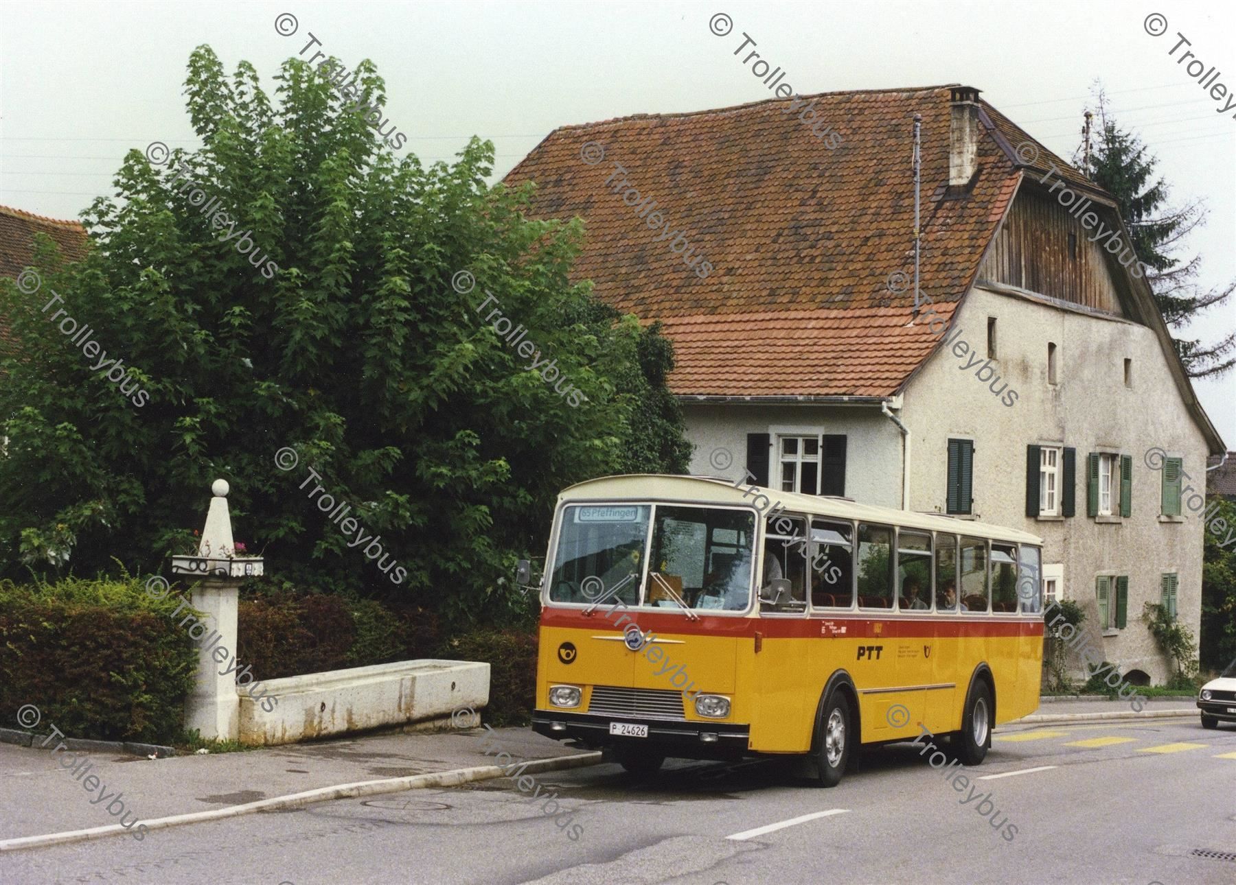 Cartoline postali: Postauto Postkarte Saurer 3DUK P24626                 BTM013 – Nuovo (secondo la descrizione) da Bottmingen venduto da Trolleybus