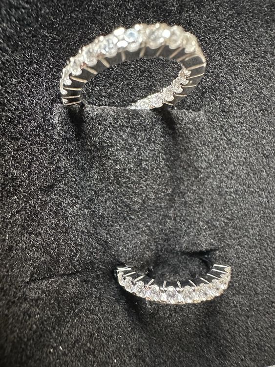 Eleganti orecchini a cerchio in argento sterling, autentici