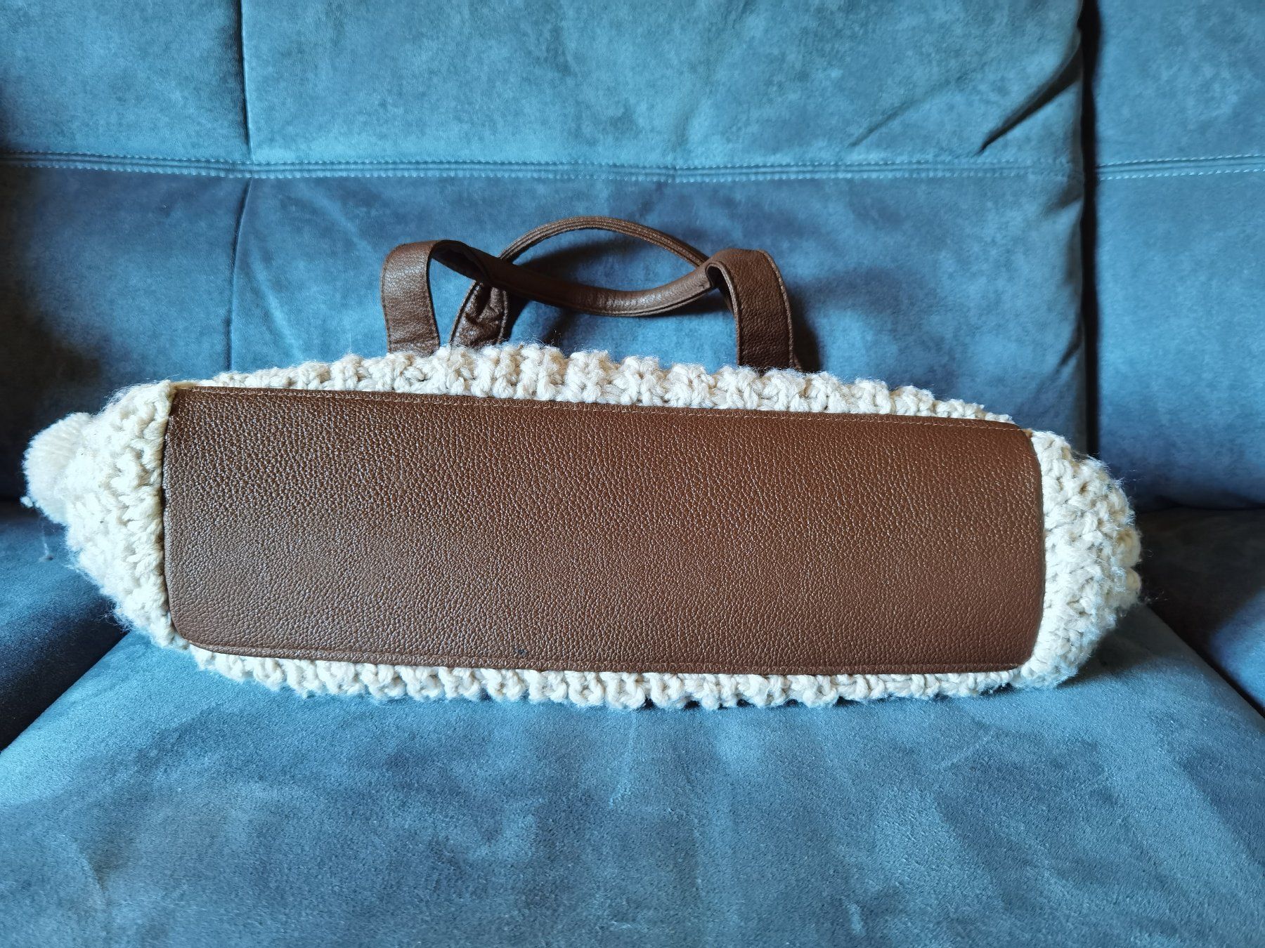 Borse da donna: Gestrickte, hellbraune Handtasche Claire's – Usato da Goldingen venduto da YouAreMySunshine 1
